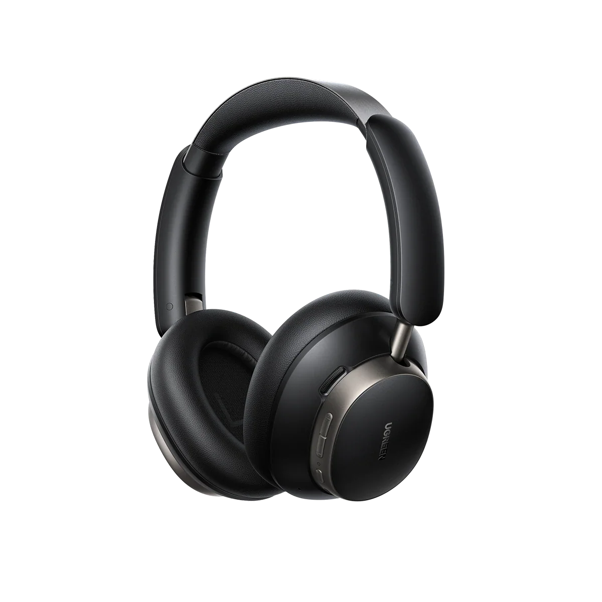 UGREEN Studio Pro HiTune Max6 120Hr Battery Hybrid Active Noise Cancelling Wireless Bluetooth Headphones – Hi-Res LDAC, Dual Device Connect, Fast Charging, Deep Bass Over Ear Headset – Black (HP206)