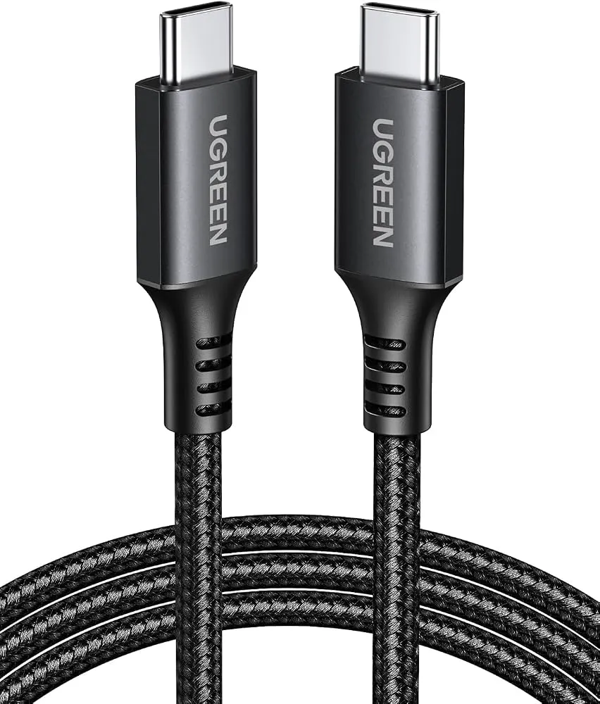 UGREEN US261 0.5m 60W USB-C to USB-C PD Fast Charging Cable – Aluminum Shell | 1 Year Warranty